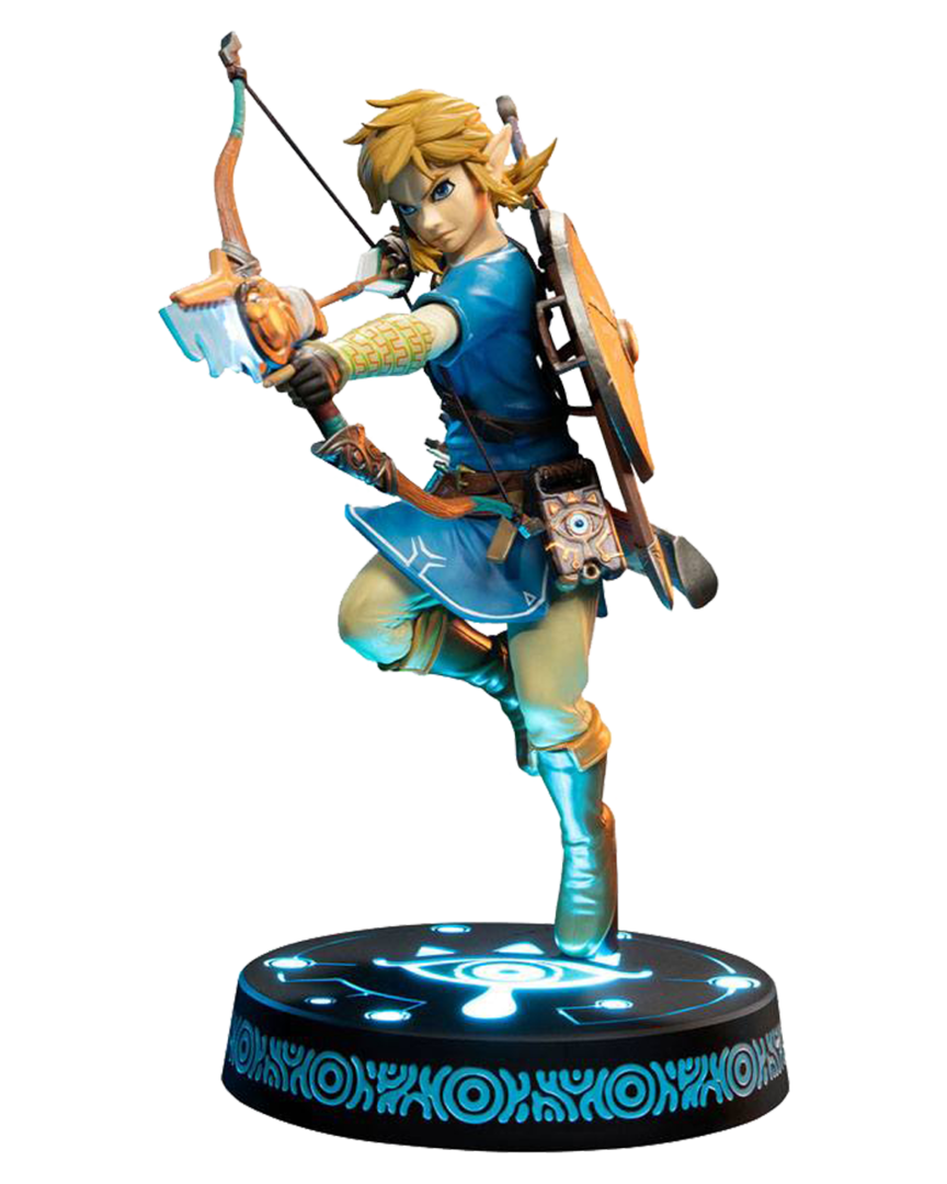 Figura link the legend of zelda: breath of the wild edición coleccionista