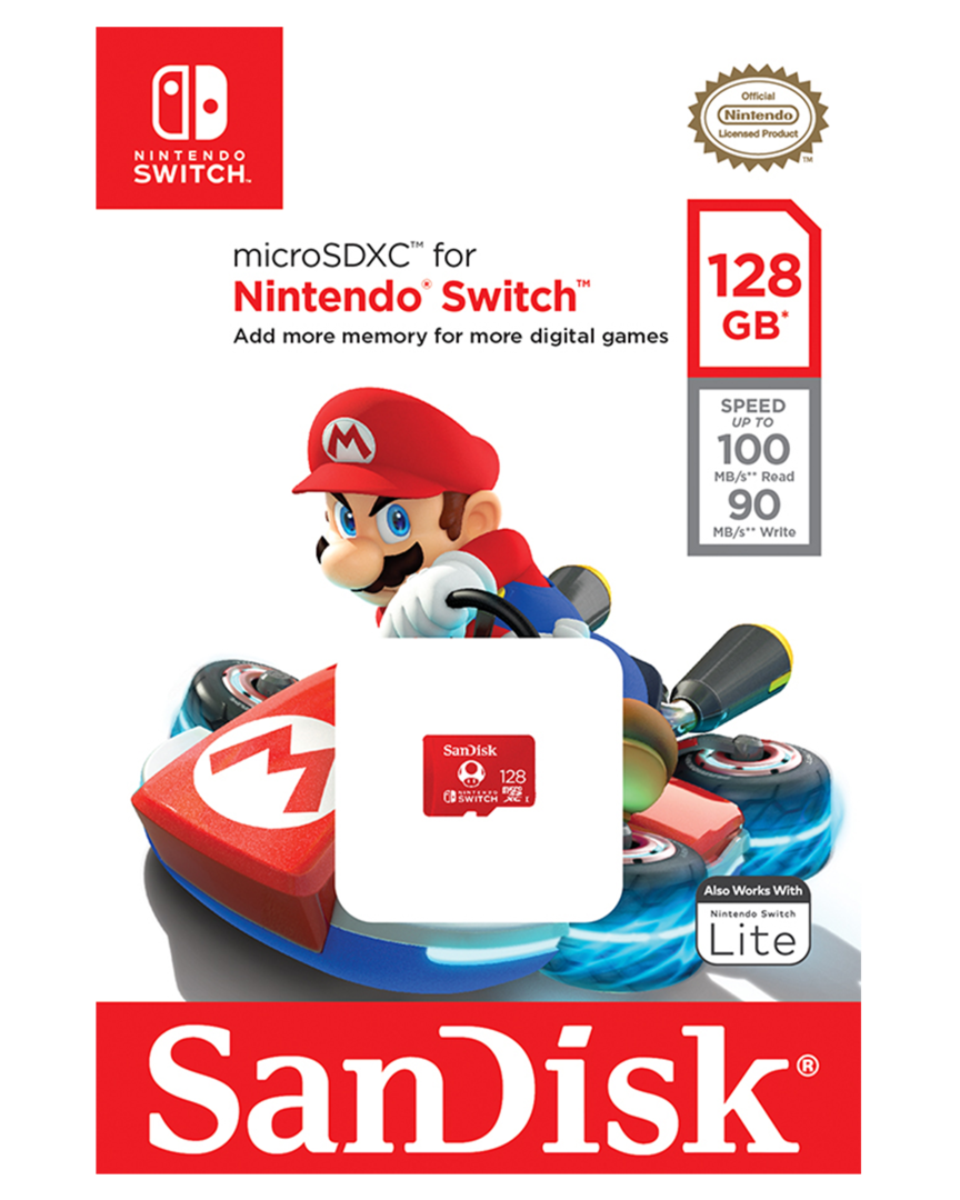 Tarjeta de Memoria MicroSDXC 128 GB para Nintendo Switch SanDisk