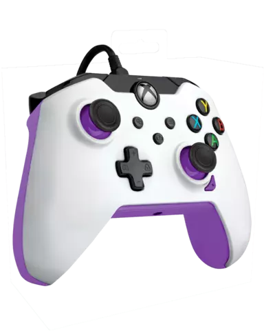 Comprar Mando Neon Blanco/Púrpura con Cable Licenciado Xbox Series