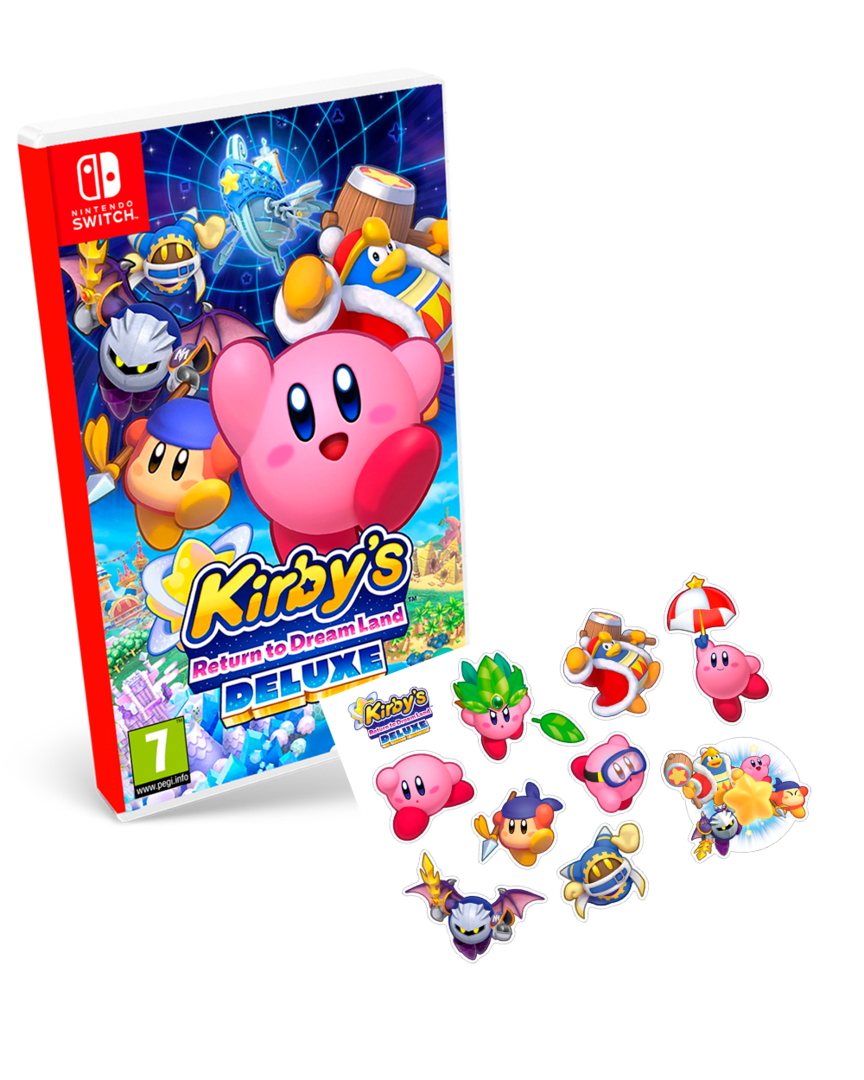 Kirby's Return to Dreamland Deluxe + Set de Pegatinas/Stickers A5