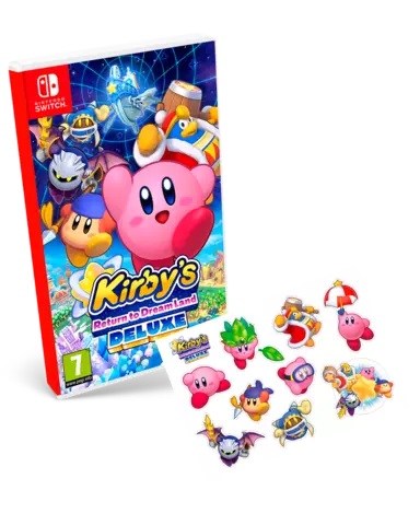 Reservar Kirby's Return to Dreamland Deluxe + Set de Pegatinas/Stickers A5 - Switch, Pack Stickers