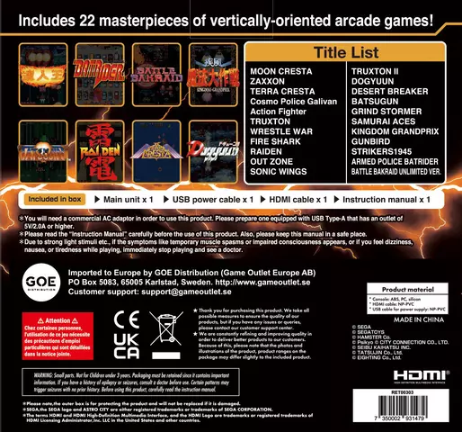 Comprar Consola Retro SEGA Astro City Mini V Estándar