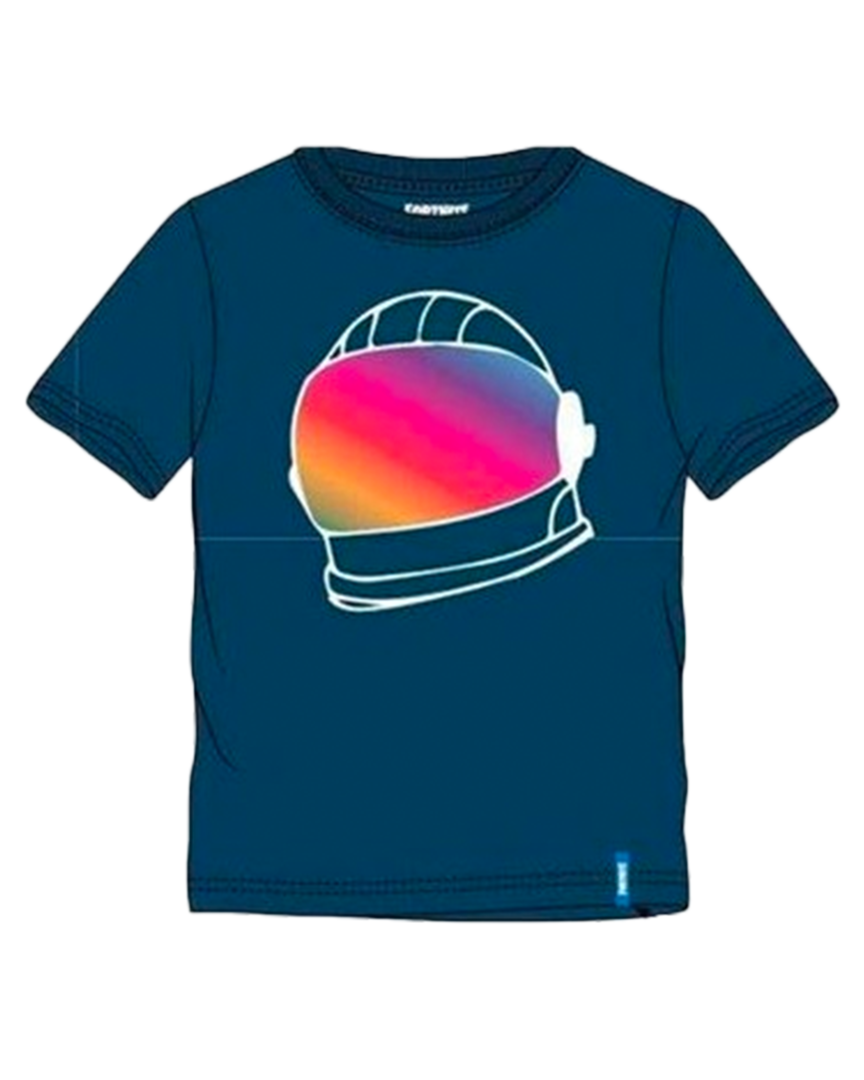 Camiseta fornite helmet blue - talla xl