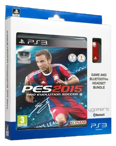 Comprar Pro Evolution Soccer 2015 + 4Gamers Bluetooth Headset Rojo PS3