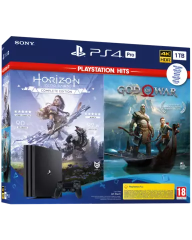 Comprar PS4 Consola Pro 1TB + God of War + Horizon: Zero Dawn Edición Completa PS4