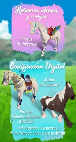 DLC Arreos de Unicornio, Arreos de Caballero, y Raza Irish Cob - Horse Tales - PS4