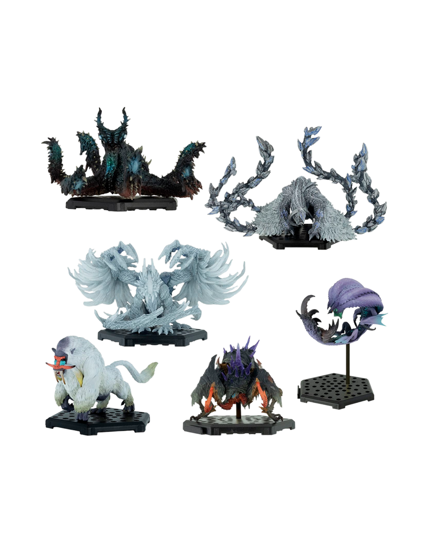 Pack 6 figuras monster hunter builder plus vol.29 capcom 10-15cm