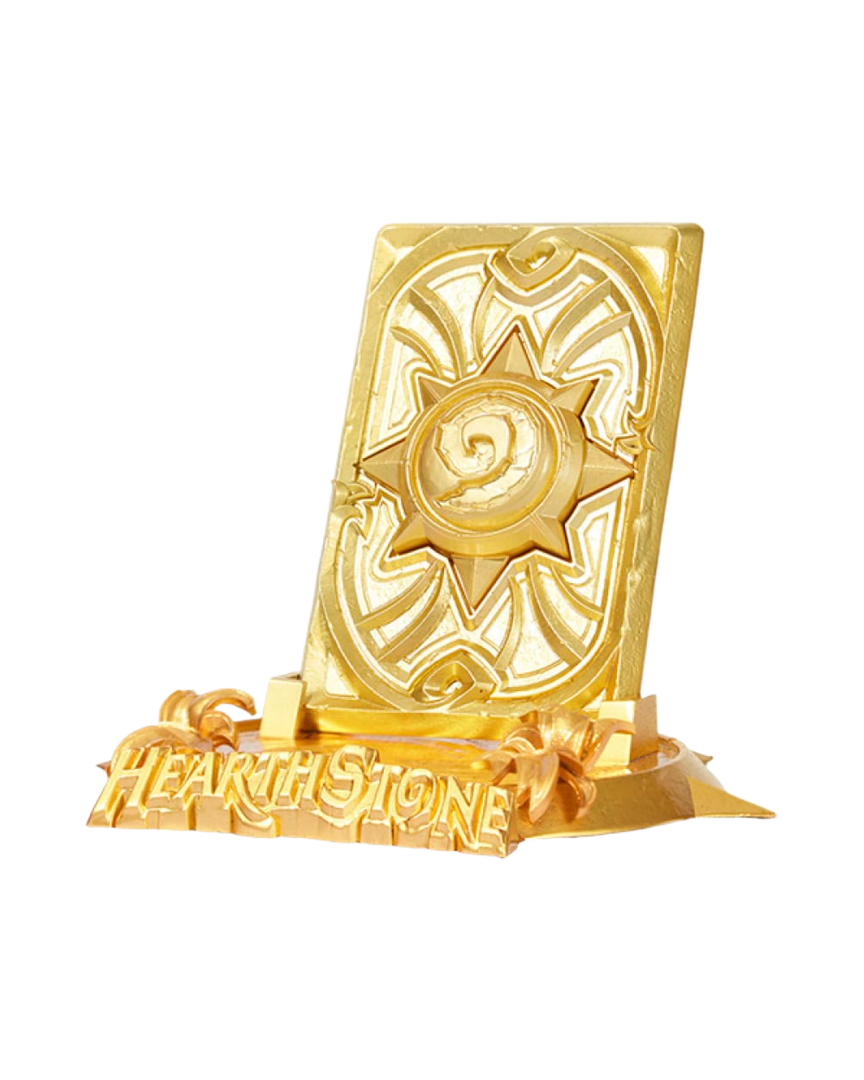 Réplica golden celebration card back hearthstone hex collectibles