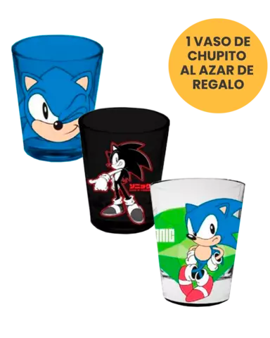 Vaso de Chupito Sonic the Hedgehog al azar de un set de 3