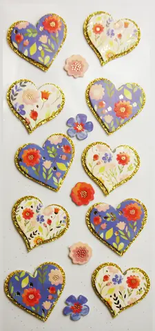 Comprar Pegatinas Topper Scrap & Deco Corazon Con Estampado 