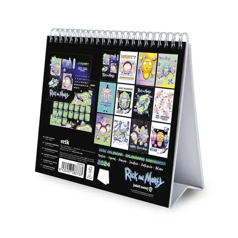 Comprar Calendario De Escritorio Deluxe 2024 Rick Y Morty 