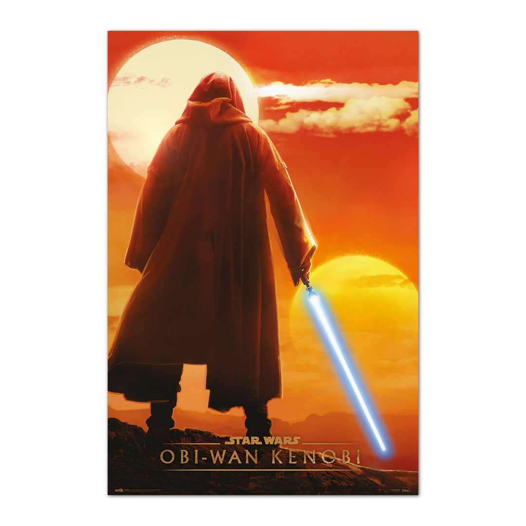Poster star wars kenobi twin suns