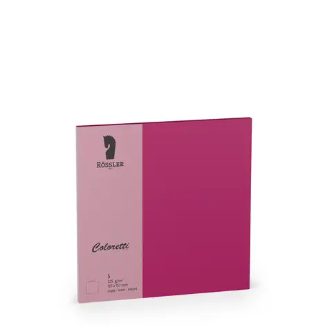 Comprar Tarjeta Doble 157X157 Coloretti 5 Unidades Magenta 