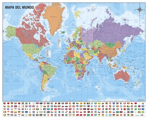 Comprar Mini Poster Mapa Del Mundo 