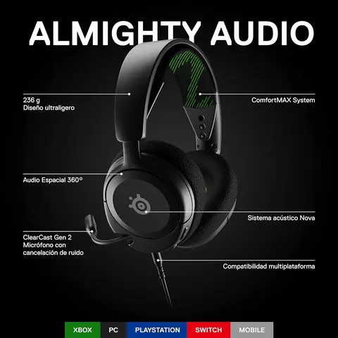 Comprar Auriculares Gaming Arctis Nova 1X Inalámbricos Steelseries Xbox Series screen 9