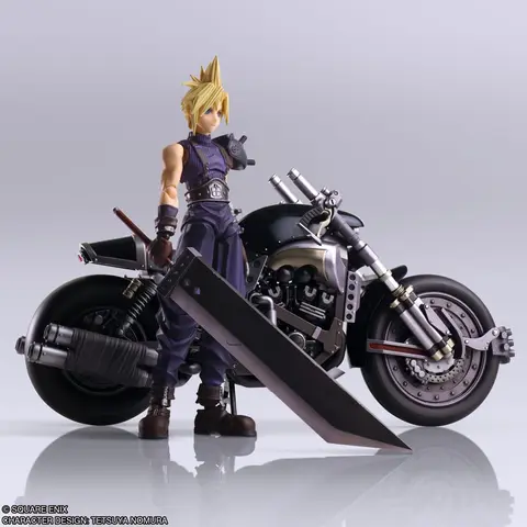 Reservar Figura Final Fantasy VII Cloud Strife y Hardy-Daytona Bring Arts Square Enix Figuras de Videojuegos