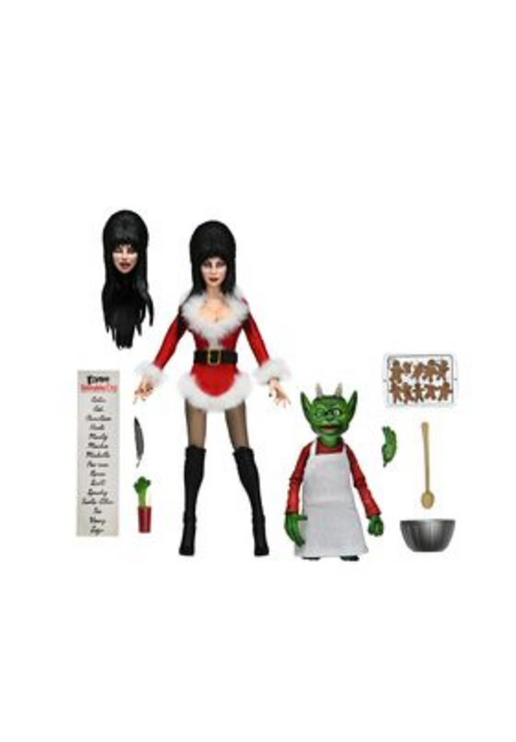 Deluxe Scary Xmas Elvira Scale Clothed Fig. 20 cm Elvira