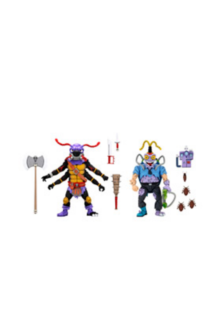 Antrax & scumbug set 2 figuras 18 cm scale action figure tortugas ninja