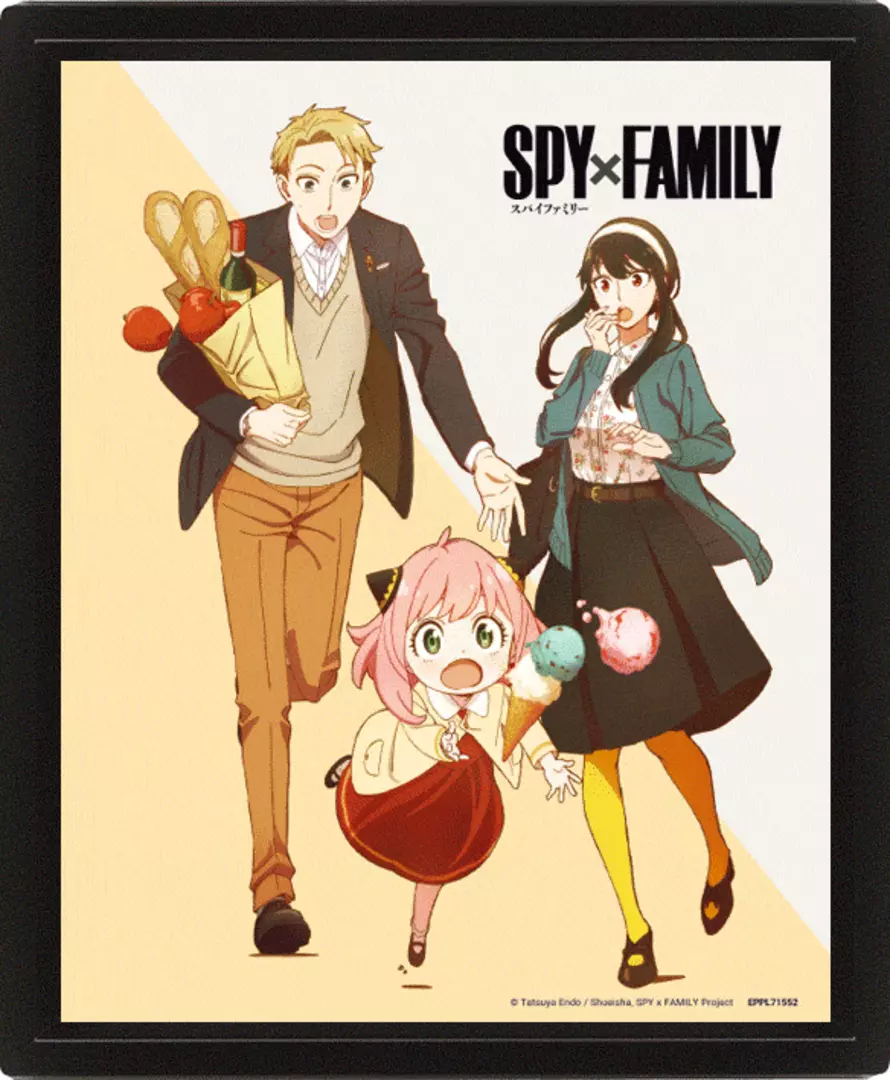 Spy x family - póster 3d cool vs family