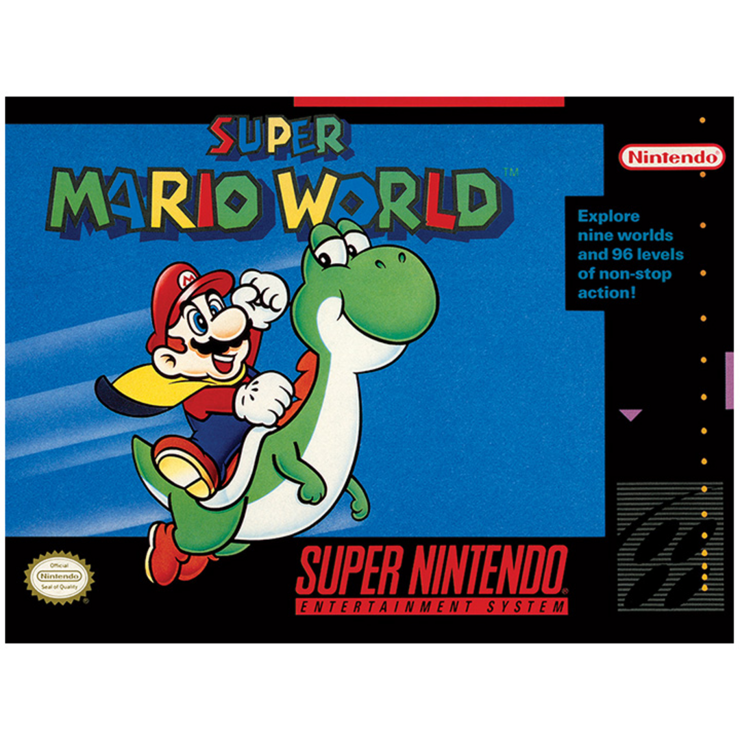 Super Nintendo - Lienzo 30X40 Super Mario World