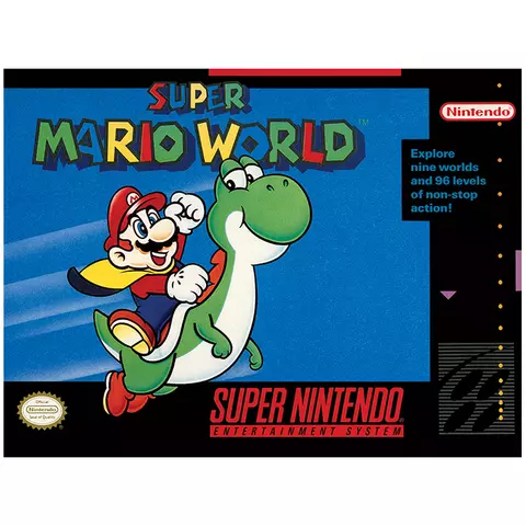 Super Nintendo - Lienzo 30X40 Super Mario World