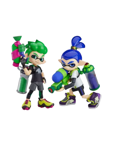 Set 2 Figuras Splatoon Inkling Boy Edición Deluxe Figma