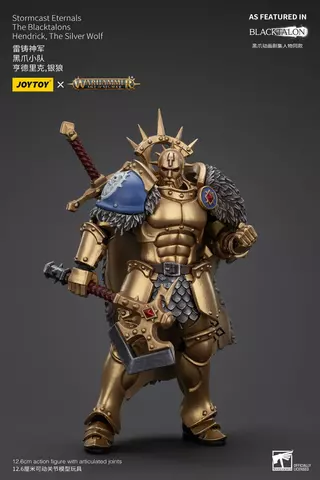 Reservar Figura Hendrick The Silver Wolf Warhammer: Age of Sigmar Stormcast Eternals The Blacktalons 20 cm Figuras Estándar