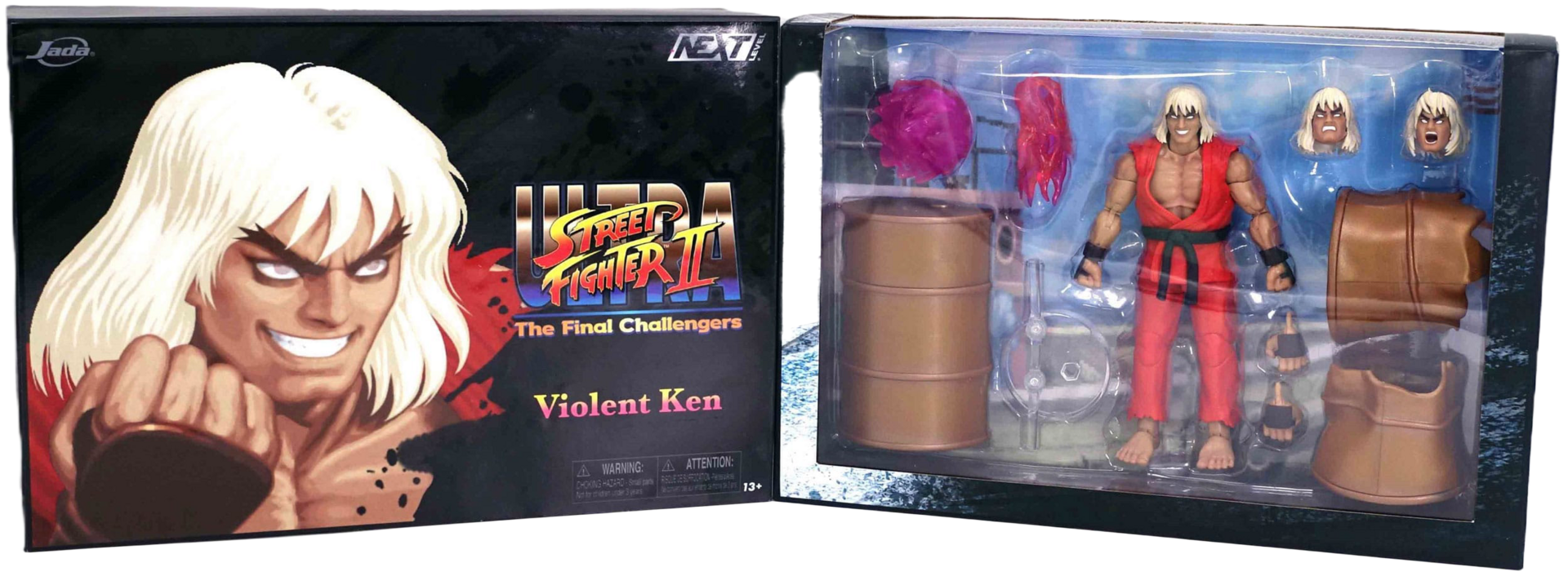 Figura violent ken next level pvc ultra street fighter ii: the final challengers 1/12 sdcc 2024 exclusive 15 cm