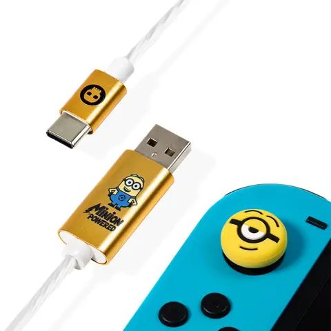 Comprar Cable USB C Led Y Grips Nintendo Switch Minions 