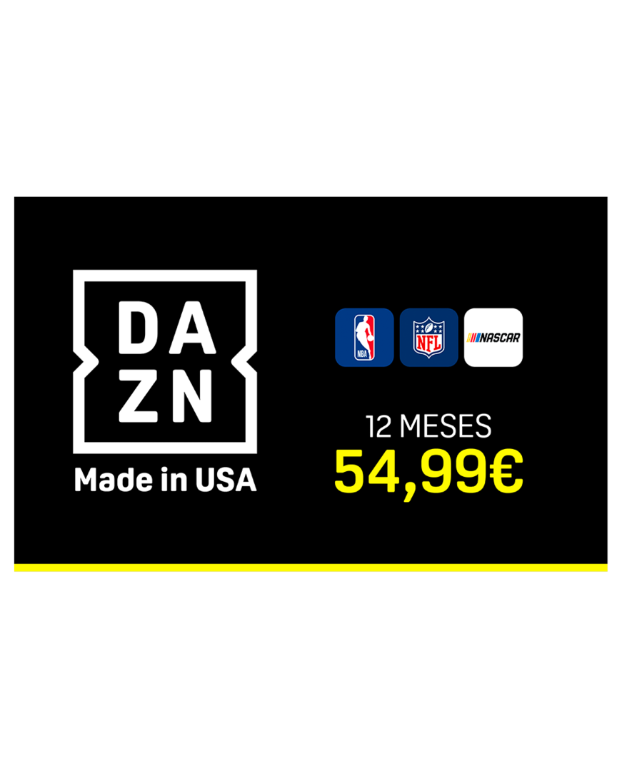 Tarjeta Prepago DAZN Made in USA 12 Meses