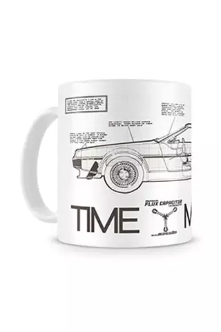 Comprar Back To The Future Time Machine Taza Ceramica Regreso Al Futuro Estándar