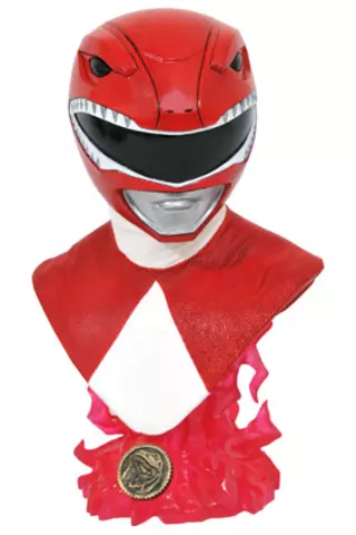 Comprar Red Ranger Busto Resina 25 cm 1/2 Scale Mighity Morphin Power Rangers Legends In 3D Bustos