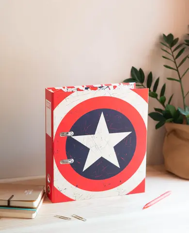 Comprar Archivador Con Compresor Marvel Captain America Shield 