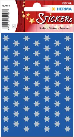 Comprar Pegatinas Decor Estrellas Azul Y Plateado 8 Mm 