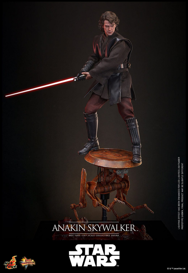 Figura anakin skywalker star wars: episodio iii la venganza de los sith movie masterpiece 1/6 hot toys