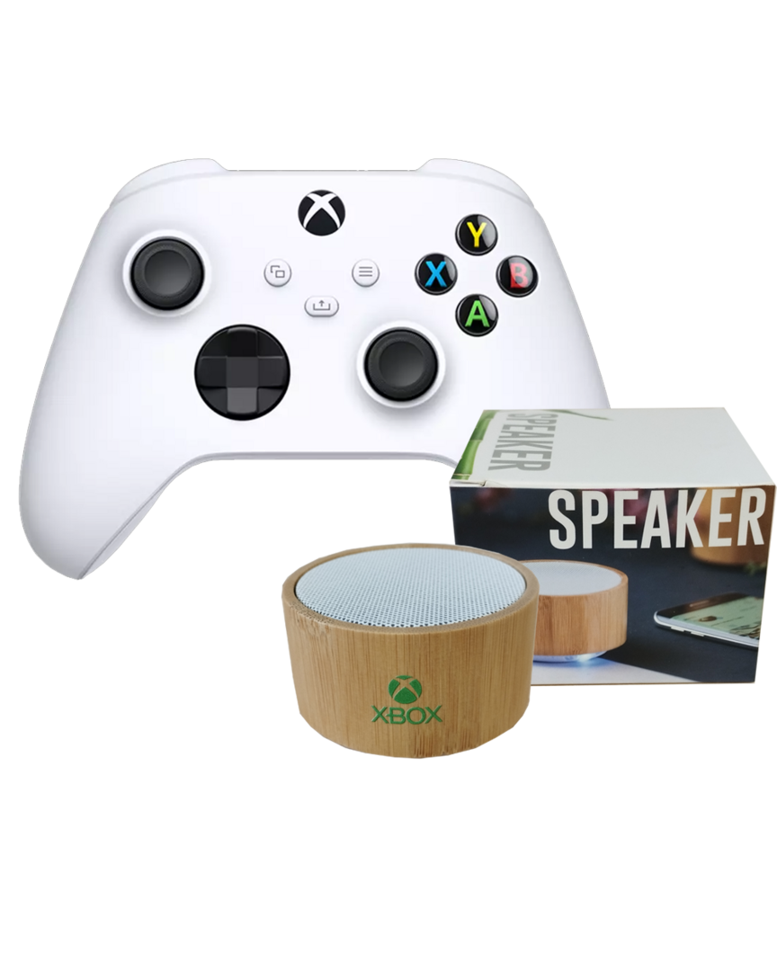 Mando Wireless Robot White + Altavoz Xbox