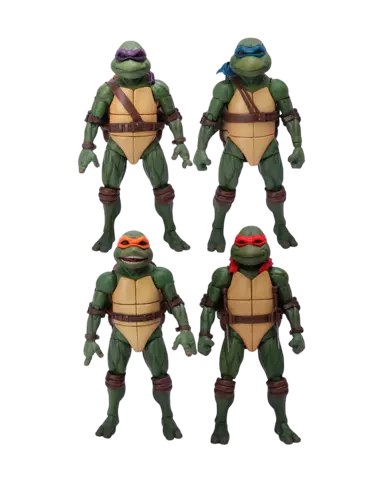 Pack 4 Figuras Las Tortugas Ninja 1990 1/12 Mezco Toys