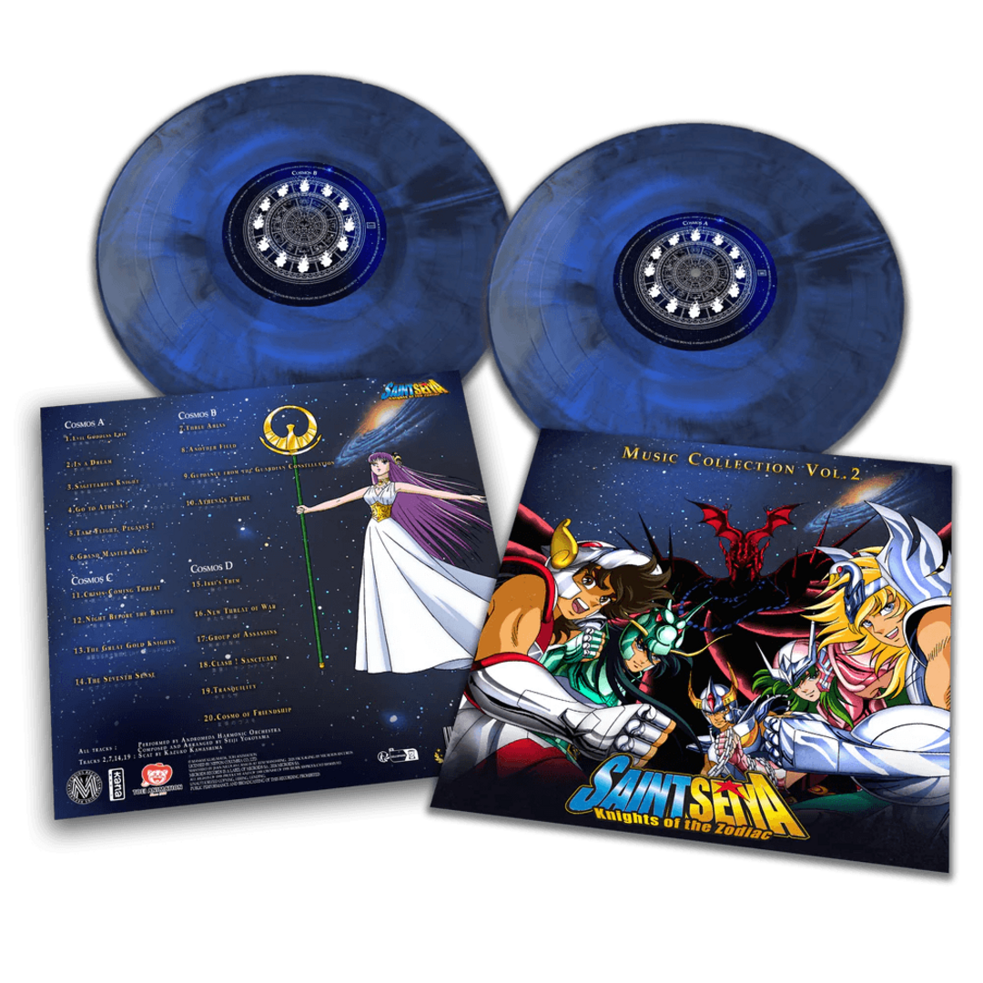 Vinilo saint seiya - music collection volume 2 2lp color azul transparente