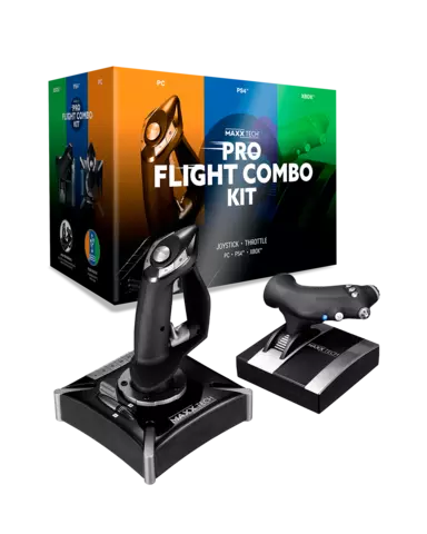 Reservar FlightStick HOTAS Pro Flight Combo Maxx Tech PC, PS5, Xbox PC Estándar