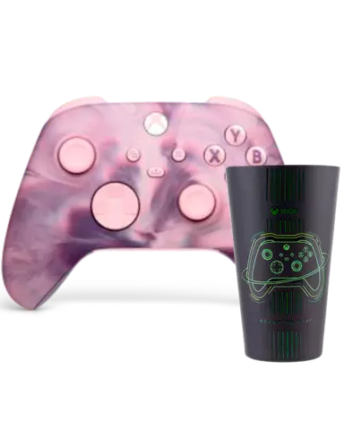 Mando Inalámbrico Dream Vapor Edición Especial + Vaso de Cristal Xbox con Licencia Oficial