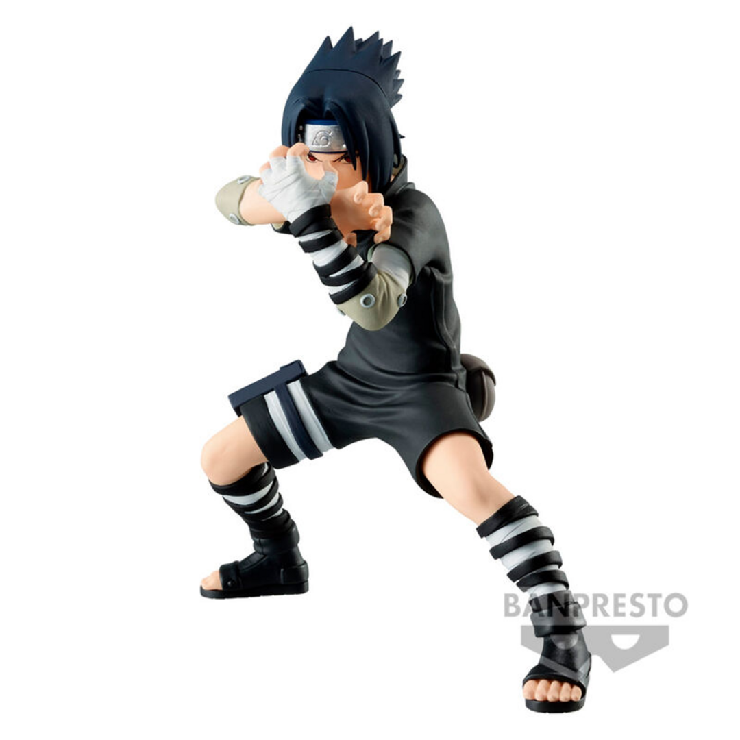 Banpresto Figura de Acción Uchiha Sasuke III - Naruto Vibration Stars 14 cm, BP89264P Multicolor. Estatua Coleccionable, Figura Detallada y Regalo óptimo para Fans del Anime.