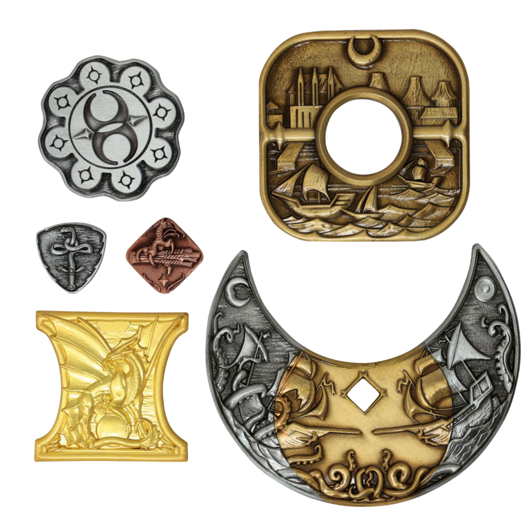 Colección monedas waterdeep dungeons & dragons fanattik
