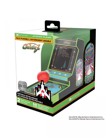 Comprar My Arcade Micro Player Retro Arcade Galaga Consola Joystick Stick ""L"" 2 Games 
