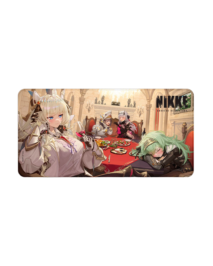 Alfombrilla xxl goddess of victory: nikke castle dinner sakami merchandise 80x40cm