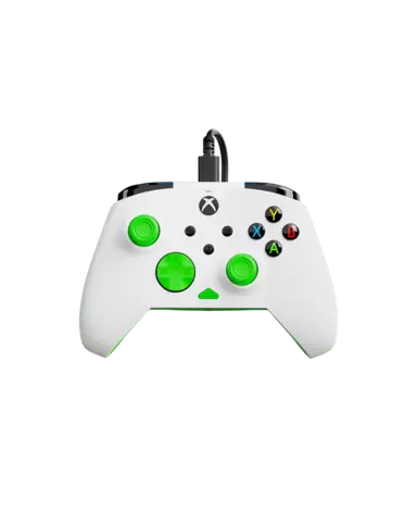 Mando Rematch Core con Cable · Blanco / Verde