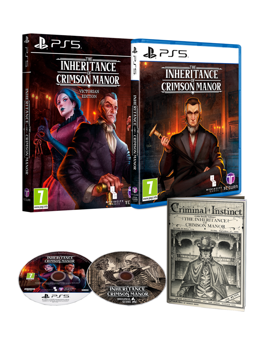 The inheritance of crimson manor - victorian edition