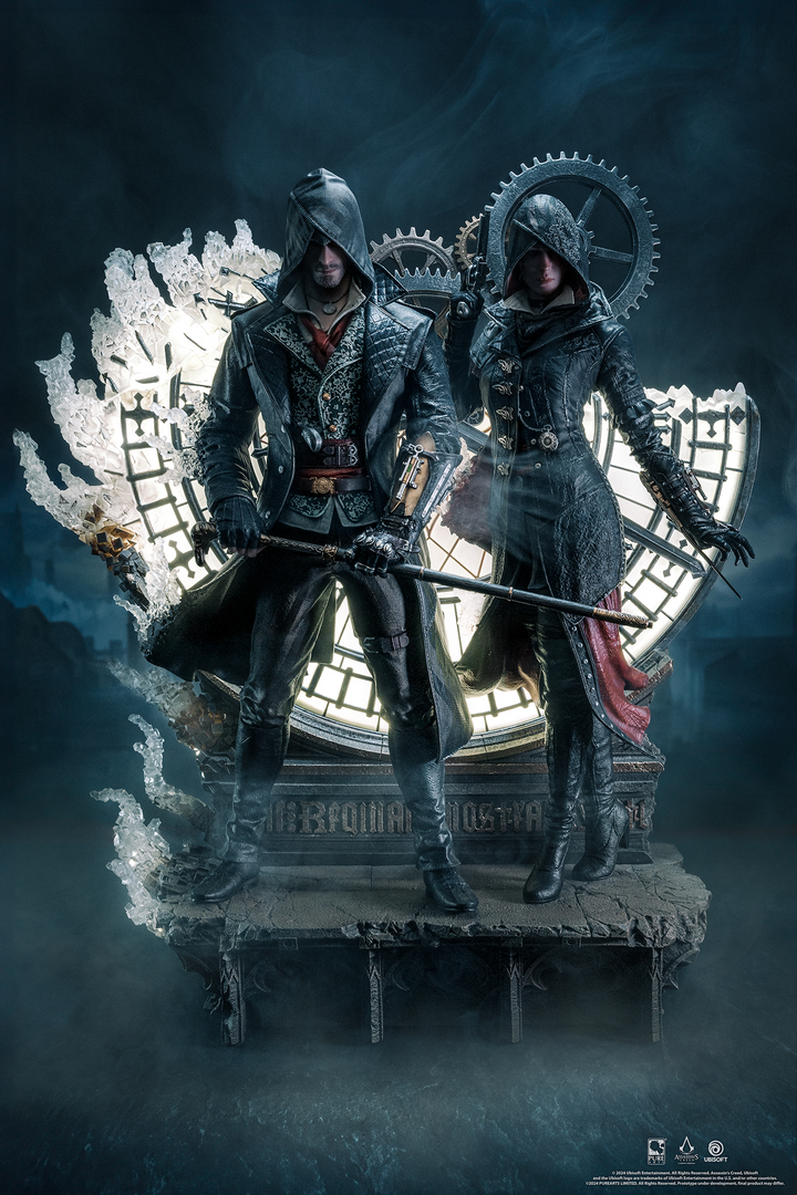 Estatua animus jacob & evie frye 1/4 assassin's creed pure arts
