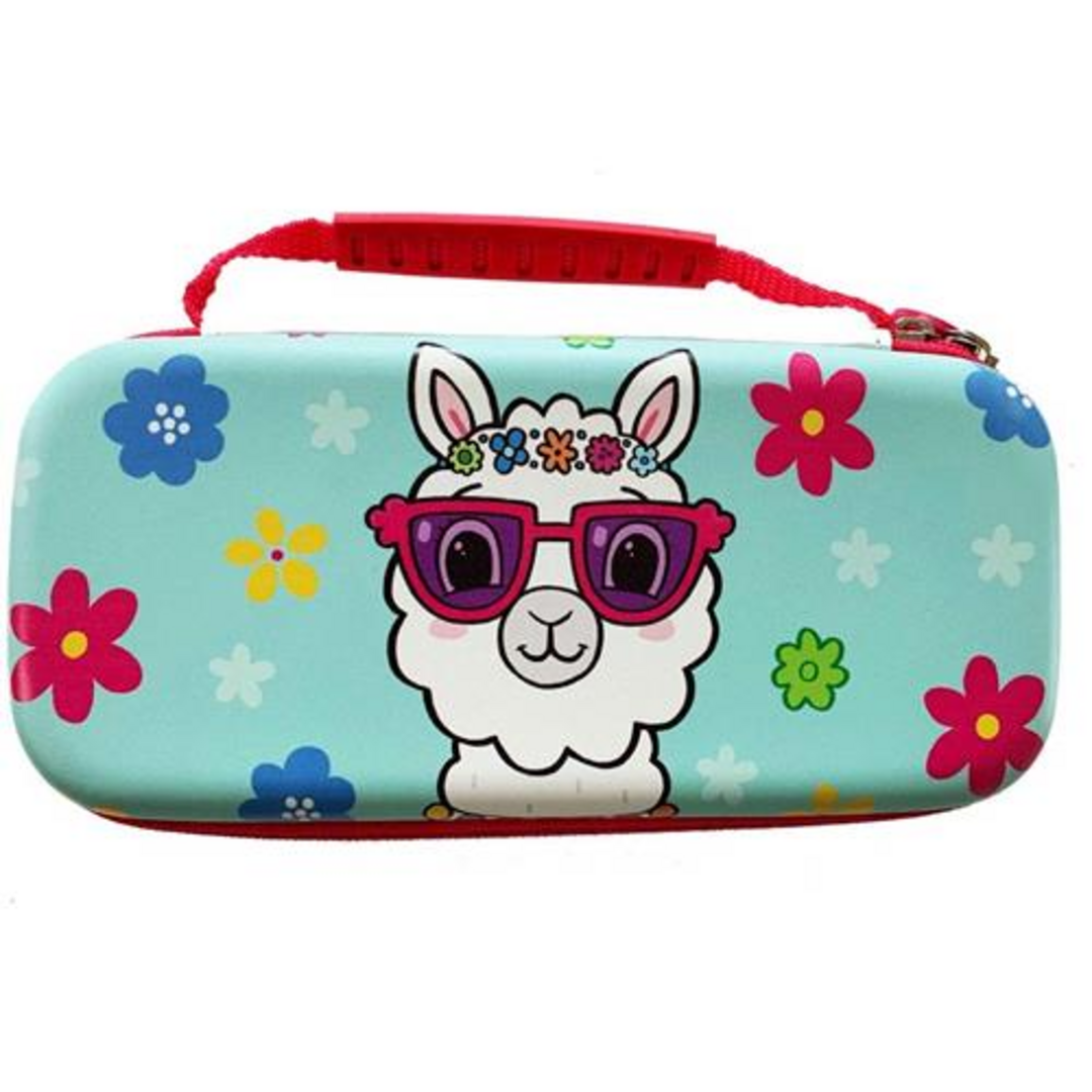 Funda llama cian para switch lite