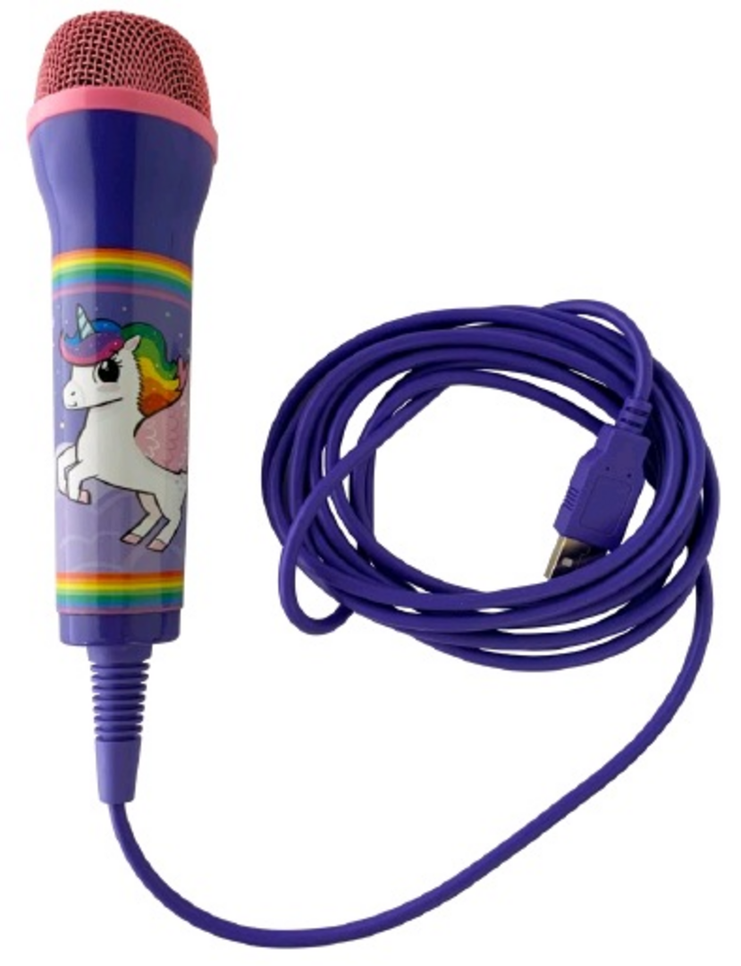 Micrófono unicorn rainbow - cable 3m