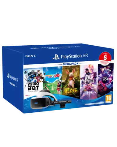 PlayStation VR (Modelo ZVR2) + Camara + Mega Pack 3 (5 Juegos)
